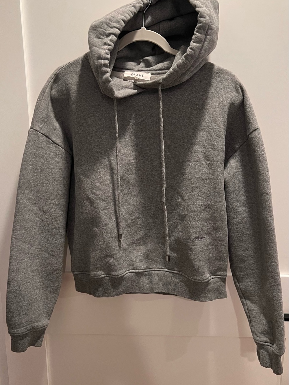 Frame Denim Gray Hoodie Sweatshirt
